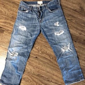 Current Elliot Boyfriend Distressed Jeans